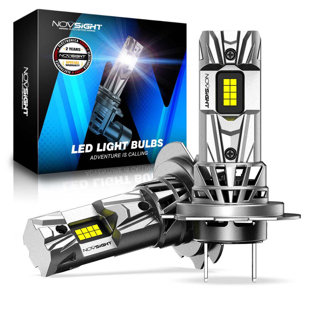 Λάμπες LED Αυτοκινήτου H7 Novsight 70W 18000LM 6500K IP68 Λάμπες LED Αυτοκινήτου H7 Novsight 70W 18000LM 6500K IP68