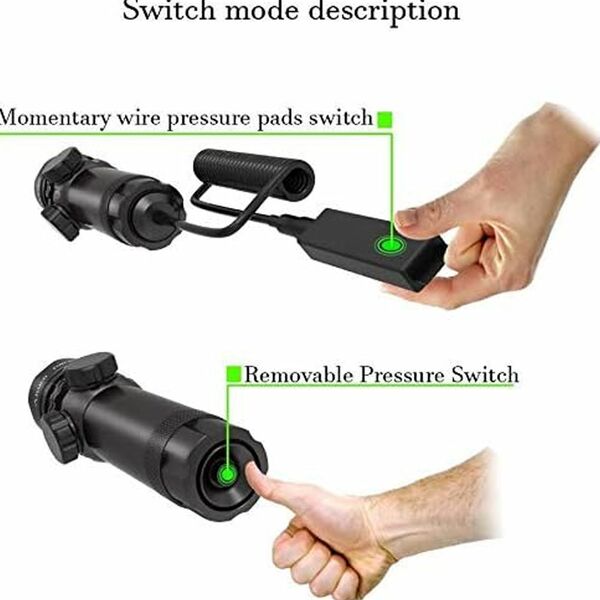 Επαναφορτιζόμενο Laser Σκόπευτρο για Ράγες Όπλου με Πράσινη Δέσμη Universal Συμβατότητα 532nm Μαύρο Επαναφορτιζόμενο Laser Σκόπευτρο για Ράγες Όπλου με Πράσινη Δέσμη Universal Συμβατότητα 532nm Μαύρο