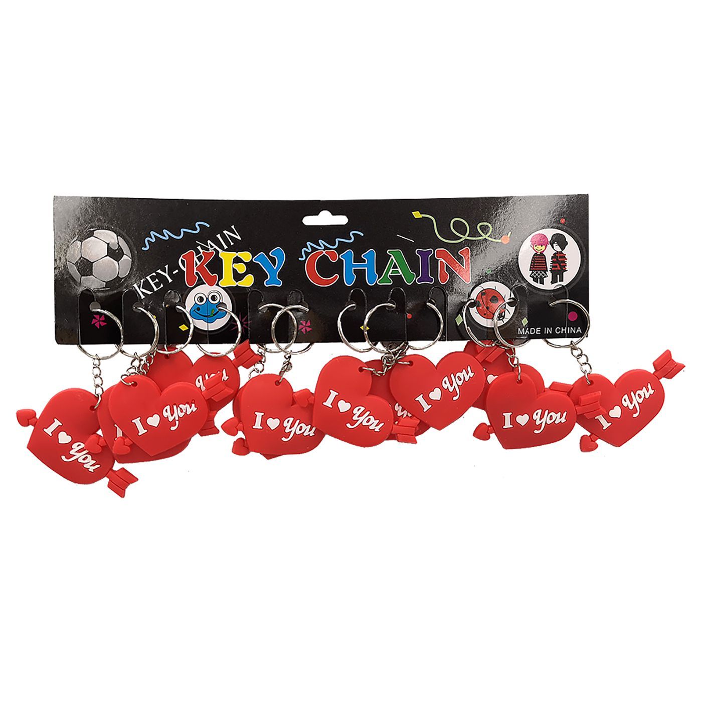 Λαστιχένιο Κόκκινο Μπρελόκ Κλειδιών Καρδιά I Love you 5cm Homie - 12τμχ Λαστιχένιο Κόκκινο Μπρελόκ Κλειδιών Καρδιά I Love you 5cm Homie - 12τμχ