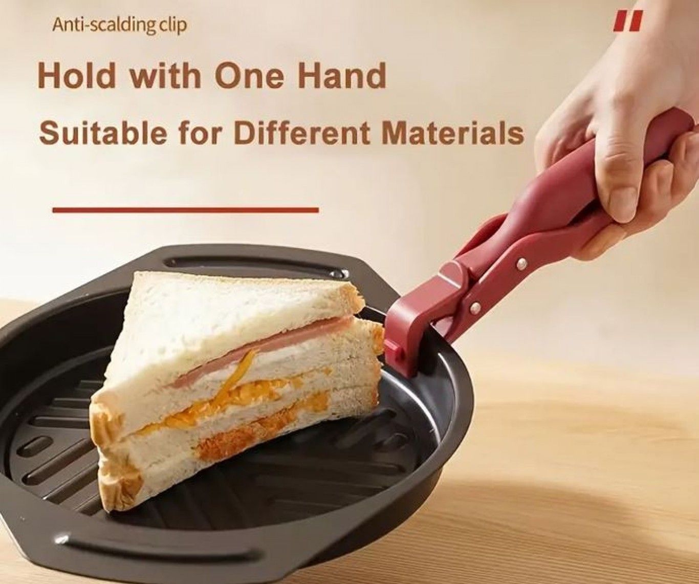 Λαβίδα Ζεστών Αντικειμένων Μαγειρέματος - Γκρι Λαβίδα Ζεστών Αντικειμένων Μαγειρέματος - Γκρι