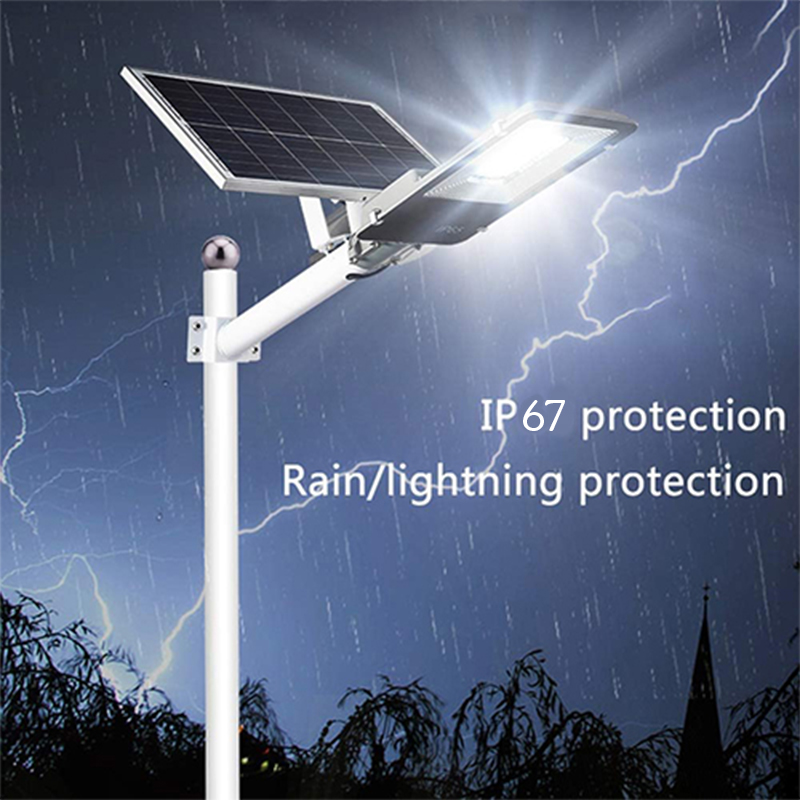 LED Αδιάβροχο Ηλιακό Φωτιστικό / Προβολέας Δρόμου 100W 12480LM με Τηλεχειριστήριο, Βάση Στήριξης & Χρονοδιακόπτη LED Αδιάβροχο Ηλιακό Φωτιστικό / Προβολέας Δρόμου 100W 12480LM με Τηλεχειριστήριο, Βάση Στήριξης & Χρονοδιακόπτη