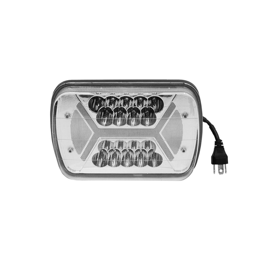 LED Αδιάβροχος Προβολέας 80 SMD με Βύσμα H4 με 2 Λειτουργίες 132W 12V - 24V IP67 13200LM 6000K Ψυχρό Λευκό - Πορτοκαλί LED Αδιάβροχος Προβολέας 80 SMD με Βύσμα H4 με 2 Λειτουργίες 132W 12V - 24V IP67 13200LM 6000K Ψυχρό Λευκό - Πορτοκαλί