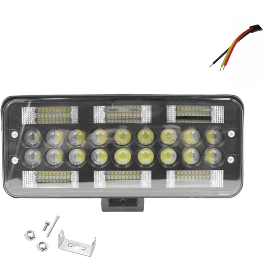 LED Αδιάβροχος προβολέας αυτοκινήτου 54 SMD 12-24V 25cm με ψυχρό λευκό φωτισμό μαύρο LED Αδιάβροχος προβολέας αυτοκινήτου 54 SMD 12-24V 25cm με ψυχρό λευκό φωτισμό μαύρο