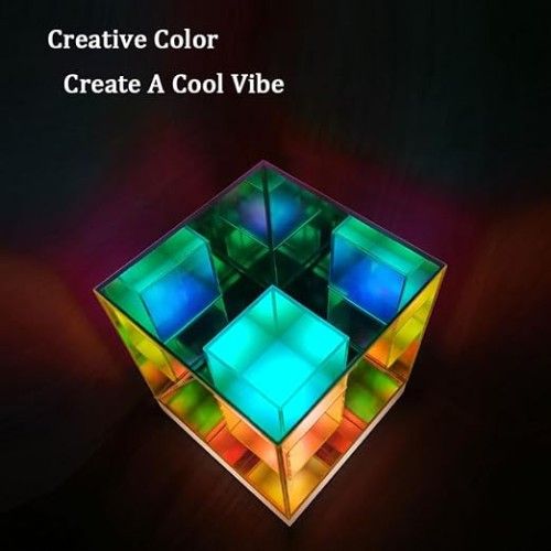 LED Διακοσμητικό Φωτιστικό Andowl Κύβος Πολύχρωμο Φως 2W USB LED Διακοσμητικό Φωτιστικό Andowl Κύβος Πολύχρωμο Φως 2W USB