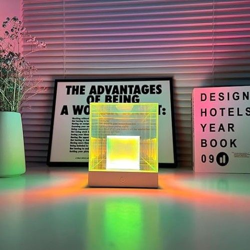 LED Διακοσμητικό Φωτιστικό Andowl Κύβος Πολύχρωμο Φως 2W USB LED Διακοσμητικό Φωτιστικό Andowl Κύβος Πολύχρωμο Φως 2W USB