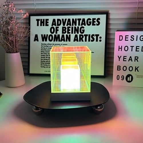 LED Διακοσμητικό Φωτιστικό Andowl Κύβος Πολύχρωμο Φως 2W USB LED Διακοσμητικό Φωτιστικό Andowl Κύβος Πολύχρωμο Φως 2W USB