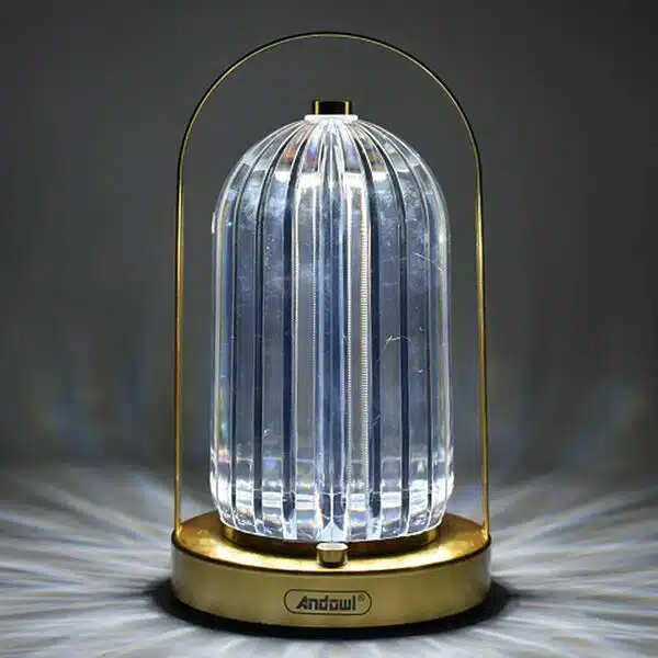 LED Διακοσμητικό Φωτιστικό σε Κρυστάλλινο Διαφανές Σχέδιο με 3 Λειτουργίες Φωτισμού, Επιφάνεια Αφής και Επαναφορτιζόμενη Μπαταρία Andowl LED Διακοσμητικό Φωτιστικό σε Κρυστάλλινο Διαφανές Σχέδιο με 3 Λειτουργίες Φωτισμού, Επιφάνεια Αφής και Επαναφορτιζόμενη Μπαταρία Andowl