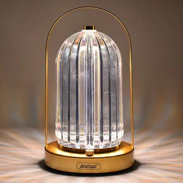 LED Διακοσμητικό Φωτιστικό σε Κρυστάλλινο Διαφανές Σχέδιο με 3 Λειτουργίες Φωτισμού, Επιφάνεια Αφής και Επαναφορτιζόμενη Μπαταρία Andowl LED Διακοσμητικό Φωτιστικό σε Κρυστάλλινο Διαφανές Σχέδιο με 3 Λειτουργίες Φωτισμού, Επιφάνεια Αφής και Επαναφορτιζόμενη Μπαταρία Andowl