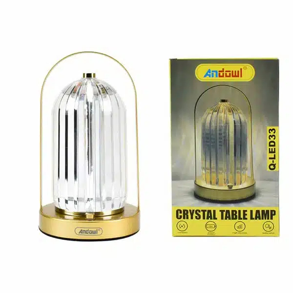 LED Διακοσμητικό Φωτιστικό σε Κρυστάλλινο Διαφανές Σχέδιο με 3 Λειτουργίες Φωτισμού, Επιφάνεια Αφής και Επαναφορτιζόμενη Μπαταρία Andowl LED Διακοσμητικό Φωτιστικό σε Κρυστάλλινο Διαφανές Σχέδιο με 3 Λειτουργίες Φωτισμού, Επιφάνεια Αφής και Επαναφορτιζόμενη Μπαταρία Andowl