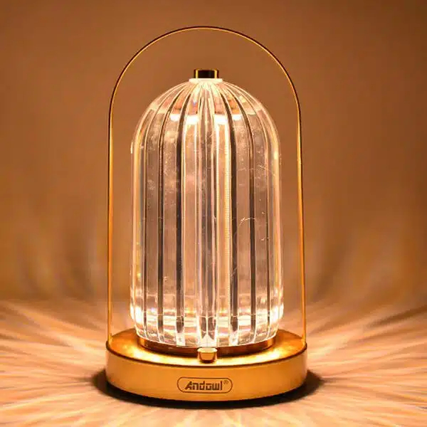 LED Διακοσμητικό Φωτιστικό σε Κρυστάλλινο Διαφανές Σχέδιο με 3 Λειτουργίες Φωτισμού, Επιφάνεια Αφής και Επαναφορτιζόμενη Μπαταρία Andowl LED Διακοσμητικό Φωτιστικό σε Κρυστάλλινο Διαφανές Σχέδιο με 3 Λειτουργίες Φωτισμού, Επιφάνεια Αφής και Επαναφορτιζόμενη Μπαταρία Andowl