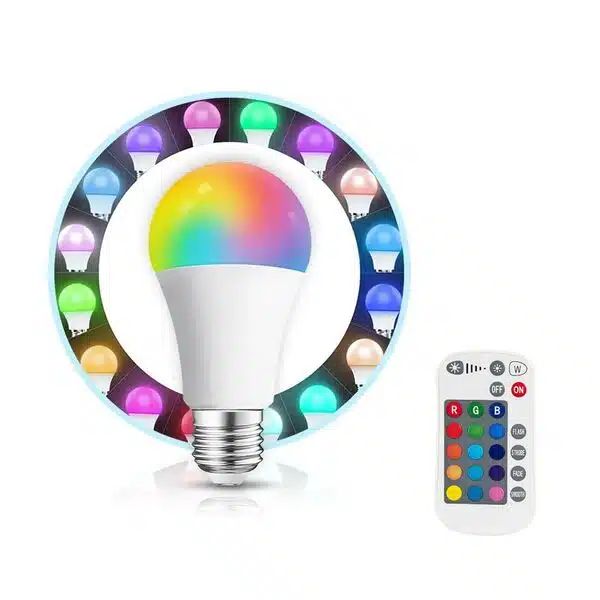 LED Dimmable Λάμπα 4.8W E27 RGB Σφαιρική G45 4.8W 220V με Ασύρματο Χειριστήριο LED Dimmable Λάμπα 4.8W E27 RGB Σφαιρική G45 4.8W 220V με Ασύρματο Χειριστήριο