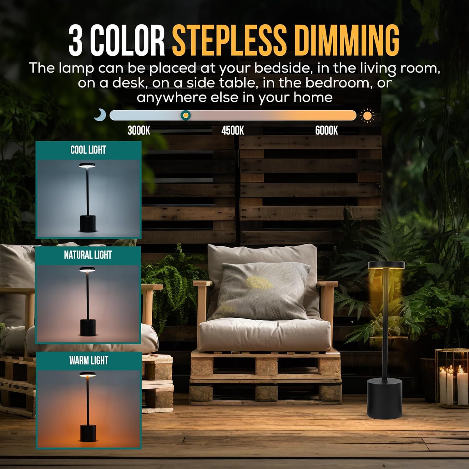 LED Επαναφορτιζόμενο Επιτραπέζιο Φωτιστικό Aerbes LED Επαναφορτιζόμενο Επιτραπέζιο Φωτιστικό Aerbes