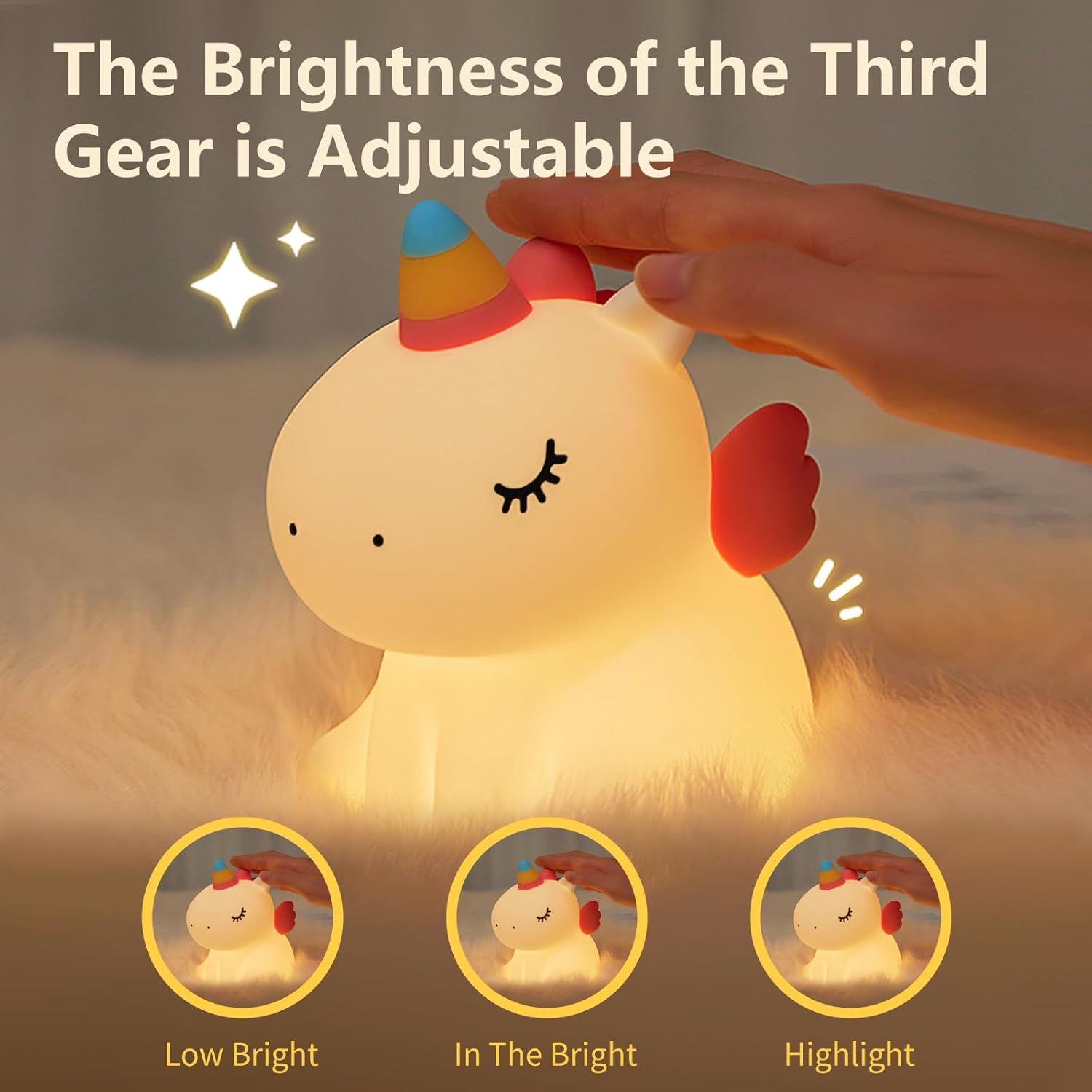 LED Επαναφορτιζόμενο Φωτάκι Νυχτός Μονόκερος - Arrango LED Επαναφορτιζόμενο Φωτάκι Νυχτός Μονόκερος - Arrango