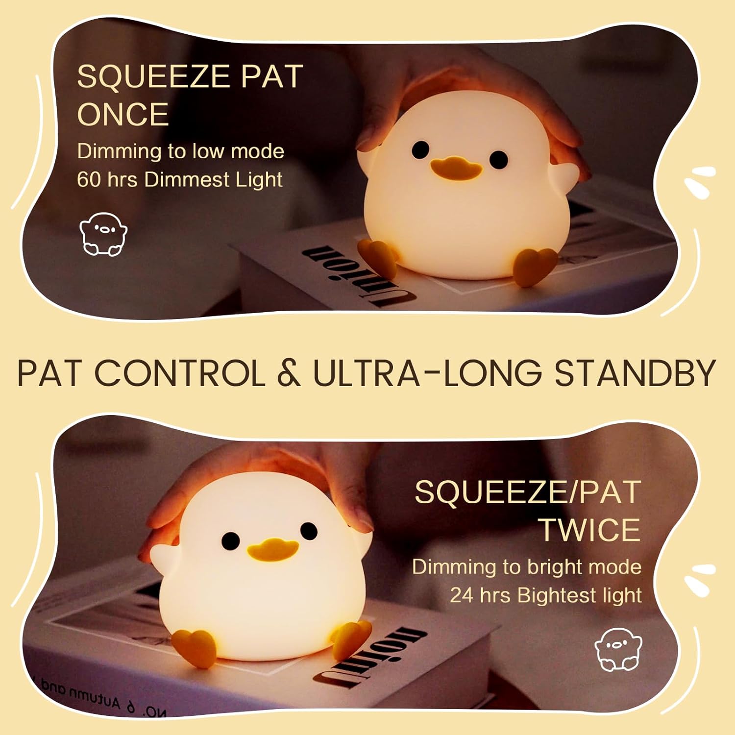 LED Επαναφορτιζόμενο Φωτάκι Νυχτός Παπάκι - Arrango LED Επαναφορτιζόμενο Φωτάκι Νυχτός Παπάκι - Arrango