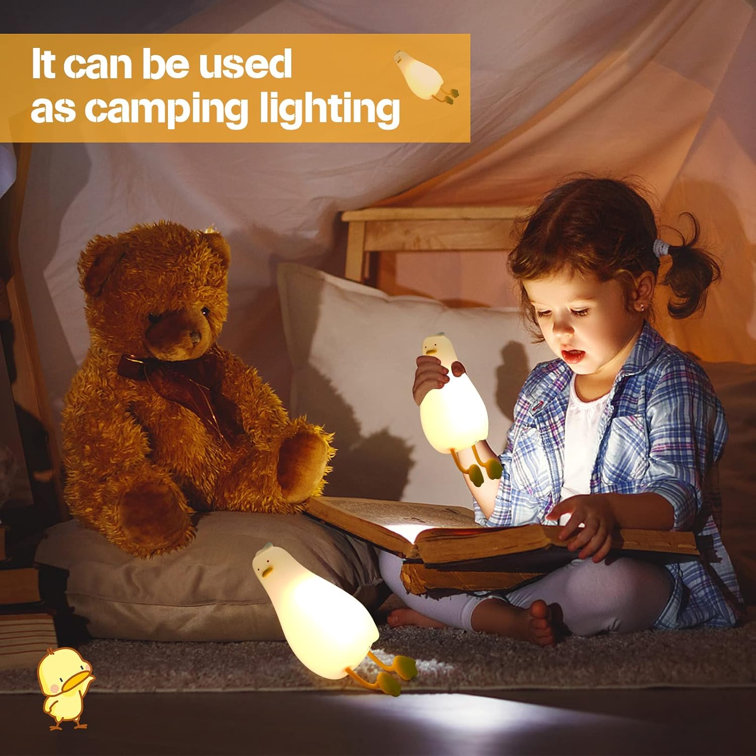 LED Επαναφορτιζόμενο Φωτάκι Νυχτός σε Σχήμα Παπί - Arrango LED Επαναφορτιζόμενο Φωτάκι Νυχτός σε Σχήμα Παπί - Arrango