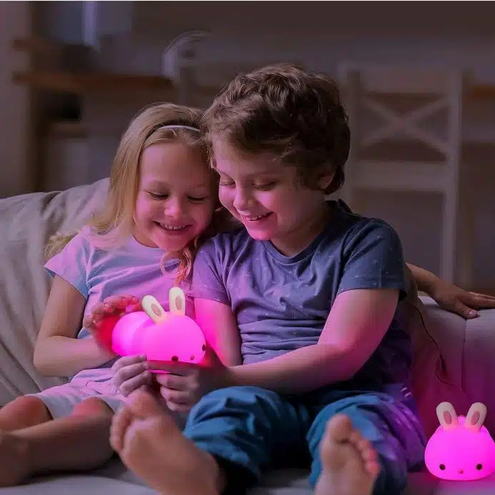 LED Επαναφορτιζόμενο Παιδικό Φωτιστικό 5V USB με Σχέδιο Κουνελάκι με Ρυθμιζόμενο Θερμό και Πολύχρωμο Φωτισμό LED Επαναφορτιζόμενο Παιδικό Φωτιστικό 5V USB με Σχέδιο Κουνελάκι με Ρυθμιζόμενο Θερμό και Πολύχρωμο Φωτισμό
