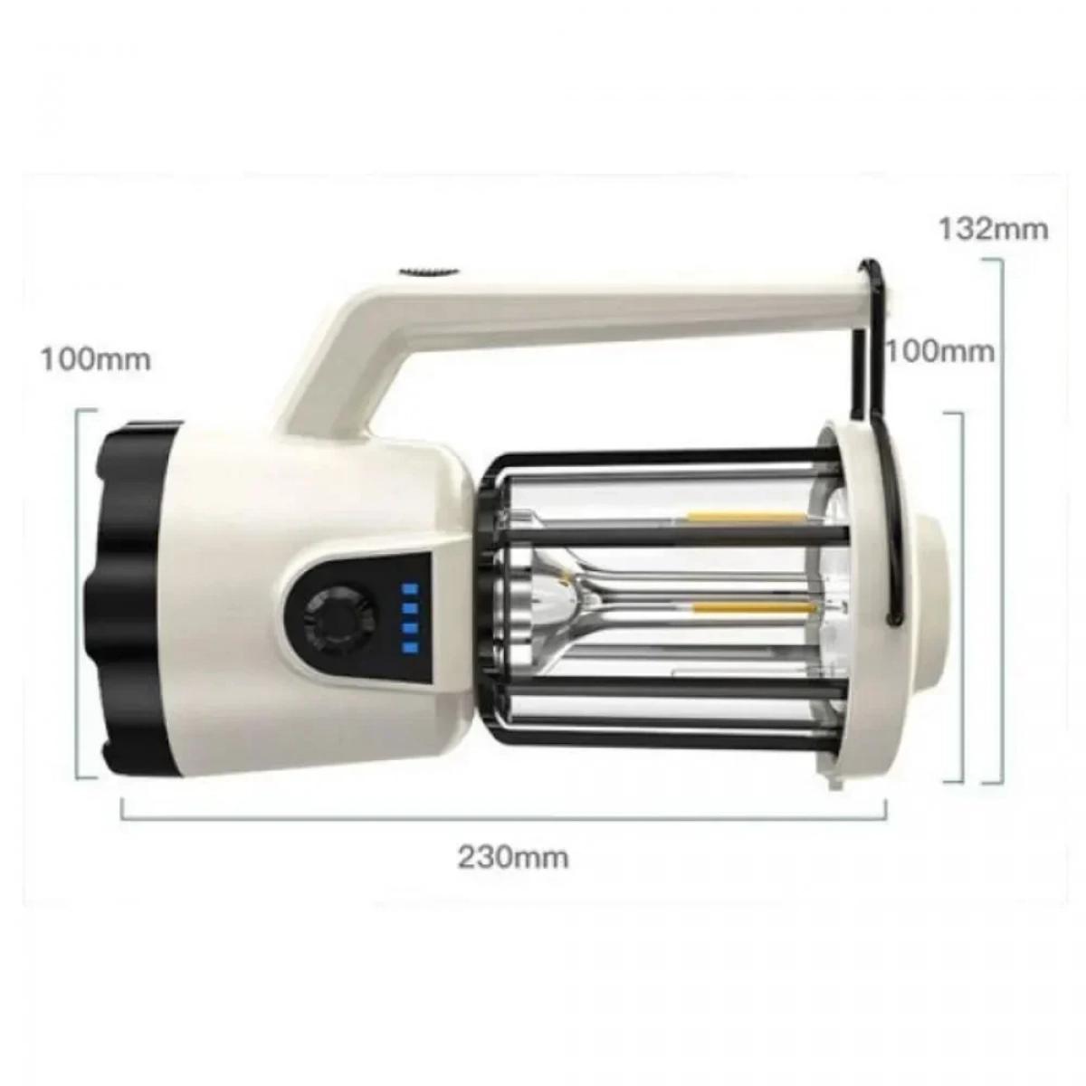 LED Επαναφορτιζόμενος Αδιάβροχος Φακός-Φανάρι με Ρύθμιση Φωτεινότητας και Εμβέλεια 300m LED Επαναφορτιζόμενος Αδιάβροχος Φακός-Φανάρι με Ρύθμιση Φωτεινότητας και Εμβέλεια 300m