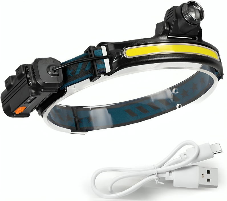 LED Επαναφορτιζόμενος Αδιάβροχος Φακός Κεφαλής 700LM με Αισθητήρα Κίνησης LED Επαναφορτιζόμενος Αδιάβροχος Φακός Κεφαλής 700LM με Αισθητήρα Κίνησης