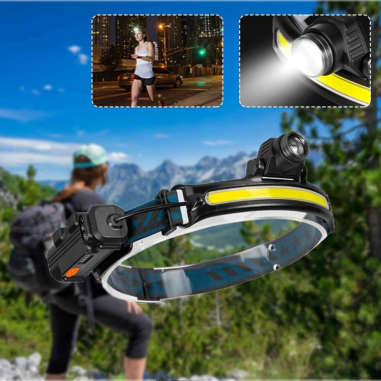 LED Επαναφορτιζόμενος Αδιάβροχος Φακός Κεφαλής 700LM με Αισθητήρα Κίνησης LED Επαναφορτιζόμενος Αδιάβροχος Φακός Κεφαλής 700LM με Αισθητήρα Κίνησης