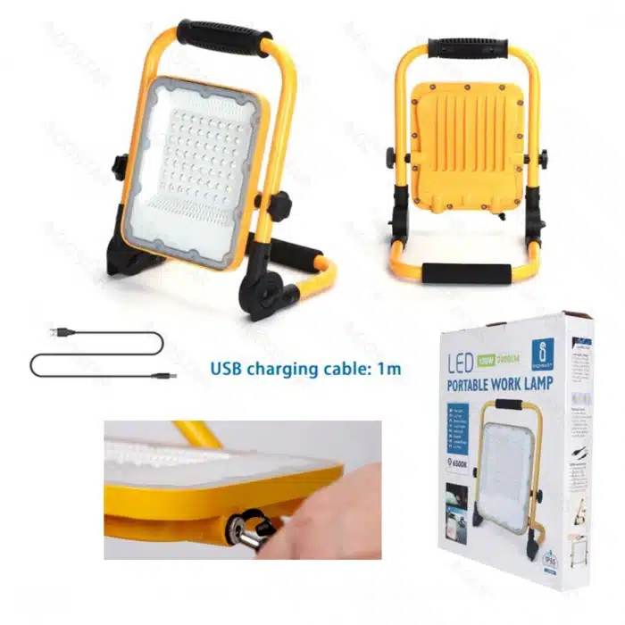 LED Επαναφορτιζόμενος Προβολέας 100W 2400lm Aigostar LED Επαναφορτιζόμενος Προβολέας 100W 2400lm Aigostar