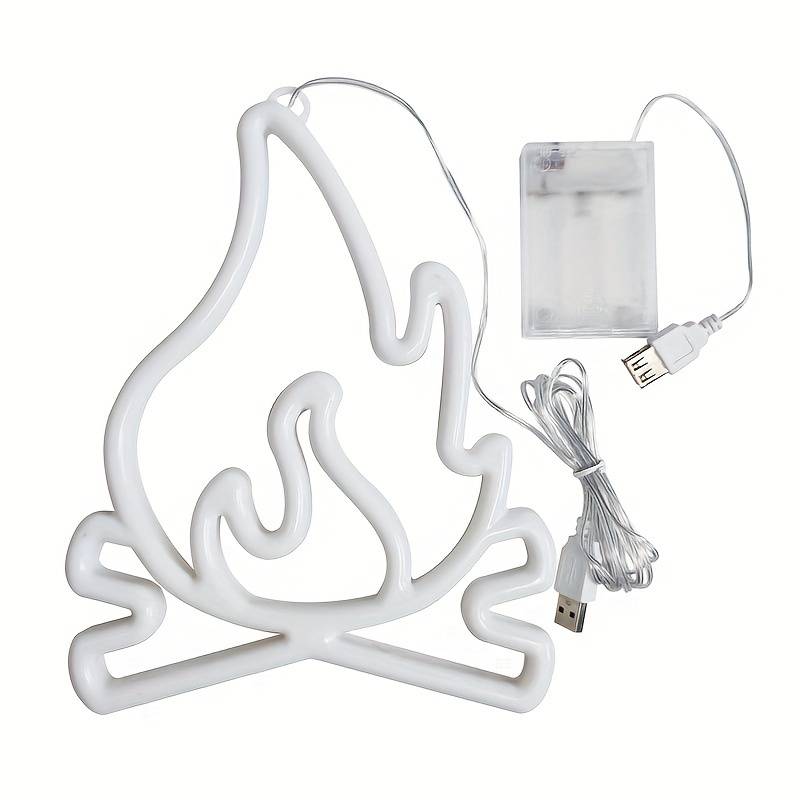 LED Επιτοίχιο Διακοσμητικό Φωτιστικό Neon με Τροφοδοσία USB ή Μπαταρίες με Σχέδιο Φλόγα σε Ροζ, Μπλε και Κίτρινο Χρώμα LED Επιτοίχιο Διακοσμητικό Φωτιστικό Neon με Τροφοδοσία USB ή Μπαταρίες με Σχέδιο Φλόγα σε Ροζ, Μπλε και Κίτρινο Χρώμα