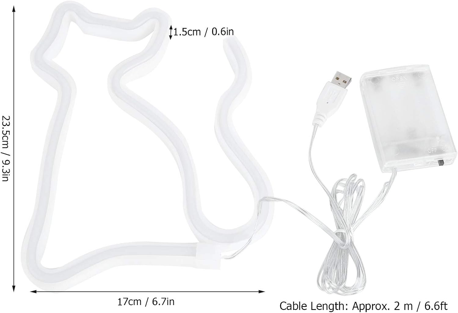 LED Επιτοίχιο Διακοσμητικό Φωτιστικό Neon με Τροφοδοσία USB ή Μπαταρίες με Σχέδιο Γατούλα σε Ροζ Χρώμα LED Επιτοίχιο Διακοσμητικό Φωτιστικό Neon με Τροφοδοσία USB ή Μπαταρίες με Σχέδιο Γατούλα σε Ροζ Χρώμα