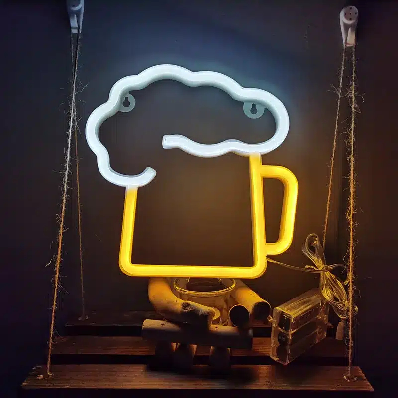 LED Επιτοίχιο Διακοσμητικό Φωτιστικό Neon με Τροφοδοσία USB – Μπαταρίες με Λογότυπο Ποτήρι Μπύρας LED Επιτοίχιο Διακοσμητικό Φωτιστικό Neon με Τροφοδοσία USB – Μπαταρίες με Λογότυπο Ποτήρι Μπύρας