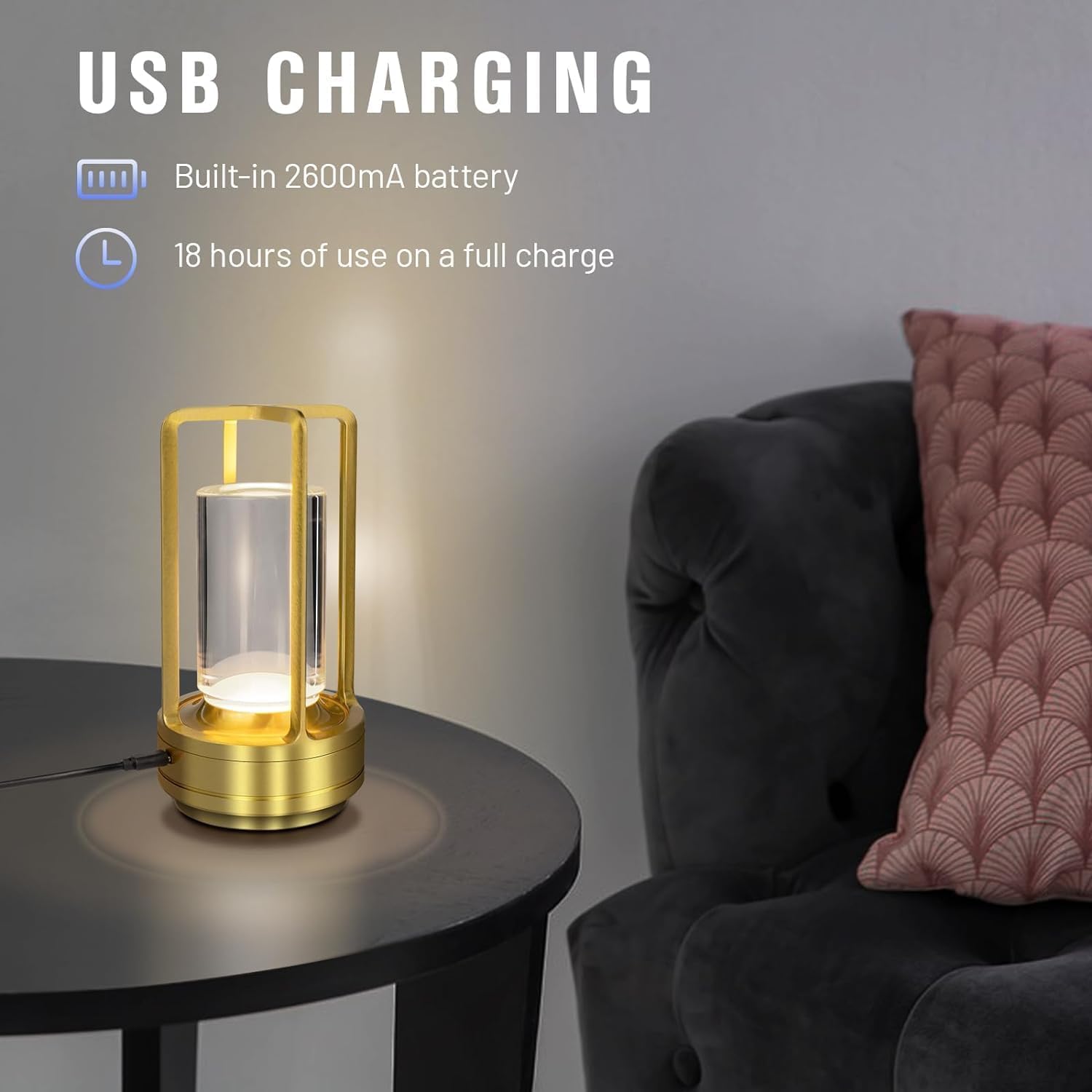 LED Επιτραπέζιο Επαναφορτιζόμενο Διακοσμητικό Φωτιστικό Αφής - Arrango LED Επιτραπέζιο Επαναφορτιζόμενο Διακοσμητικό Φωτιστικό Αφής - Arrango