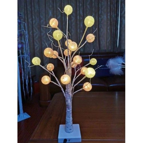 LED Επιτραπέζιο Φωτιστικό Δέντρο με Μπάλες String Ball Lights LED Επιτραπέζιο Φωτιστικό Δέντρο με Μπάλες String Ball Lights