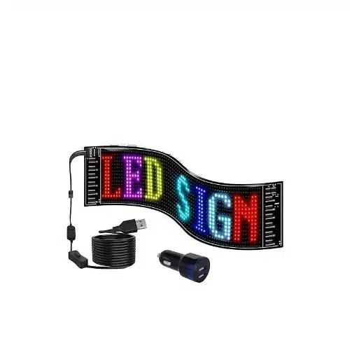 LED Εύκαμπτη Οθόνη Πάνελ - Πινακίδα Bluetooth με Προσαρμοσμένο Κείμενο και Κινούμενη Εικόνα μέσω App για Αυτοκίνητο 10×37εκ LED Εύκαμπτη Οθόνη Πάνελ - Πινακίδα Bluetooth με Προσαρμοσμένο Κείμενο και Κινούμενη Εικόνα μέσω App για Αυτοκίνητο 10×37εκ