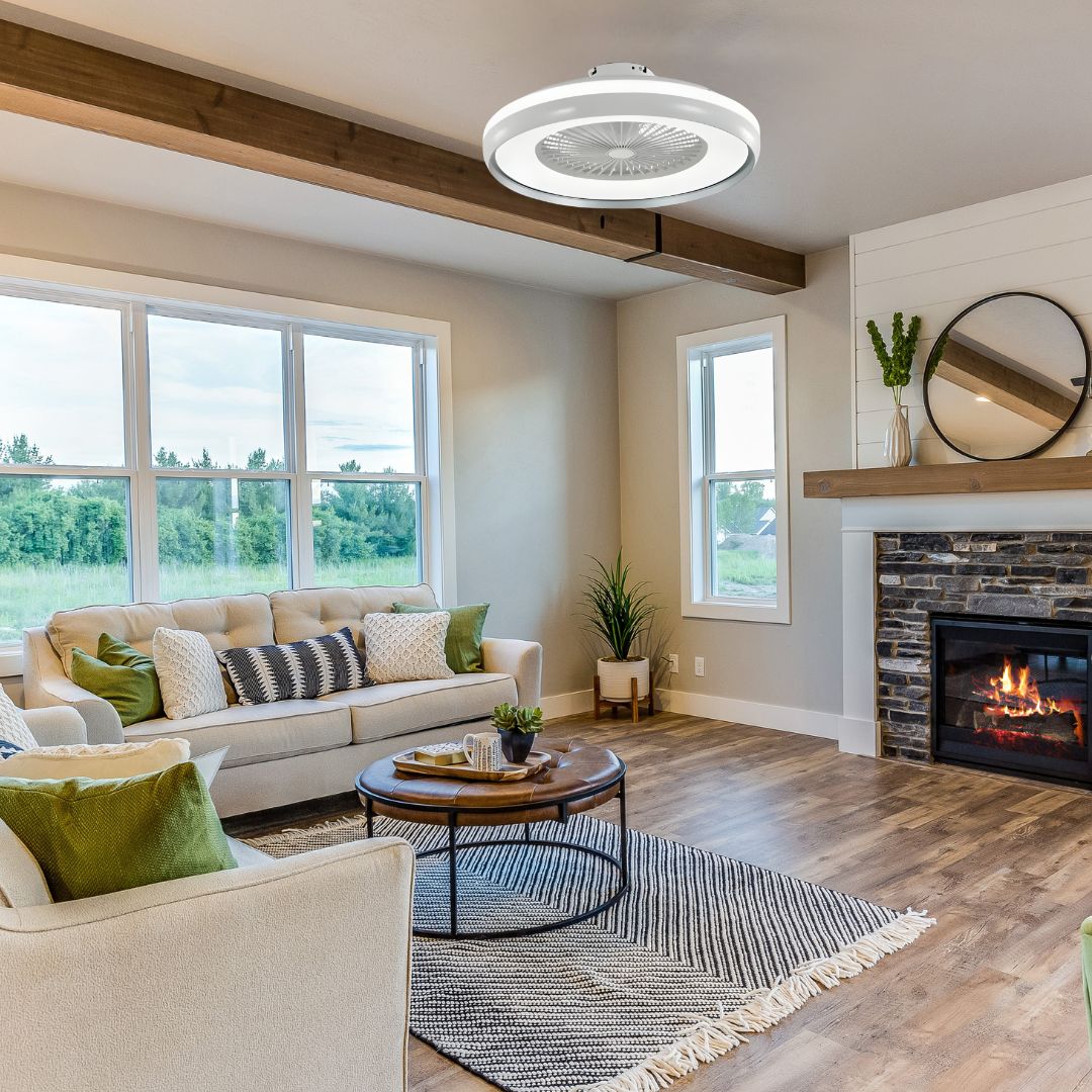 LED Φωτιστικό Οροφής Πλαφονιέρα 62W με Ανεμιστήρα, 3 Ρυθμίσεις Φωτισμού & Τηλεχειριστήριο 60 x 19cm - Universo LED Φωτιστικό Οροφής Πλαφονιέρα 62W με Ανεμιστήρα, 3 Ρυθμίσεις Φωτισμού & Τηλεχειριστήριο 60 x 19cm - Universo