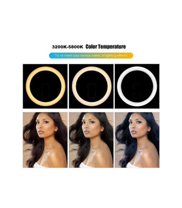 LED Φωτιστικό Ring Light Δαχτυλίδι με Βάσεις για 3 Κινητά Τηλέφωνα & Τρίποδο Δαπέδου LED Φωτιστικό Ring Light Δαχτυλίδι με Βάσεις για 3 Κινητά Τηλέφωνα & Τρίποδο Δαπέδου