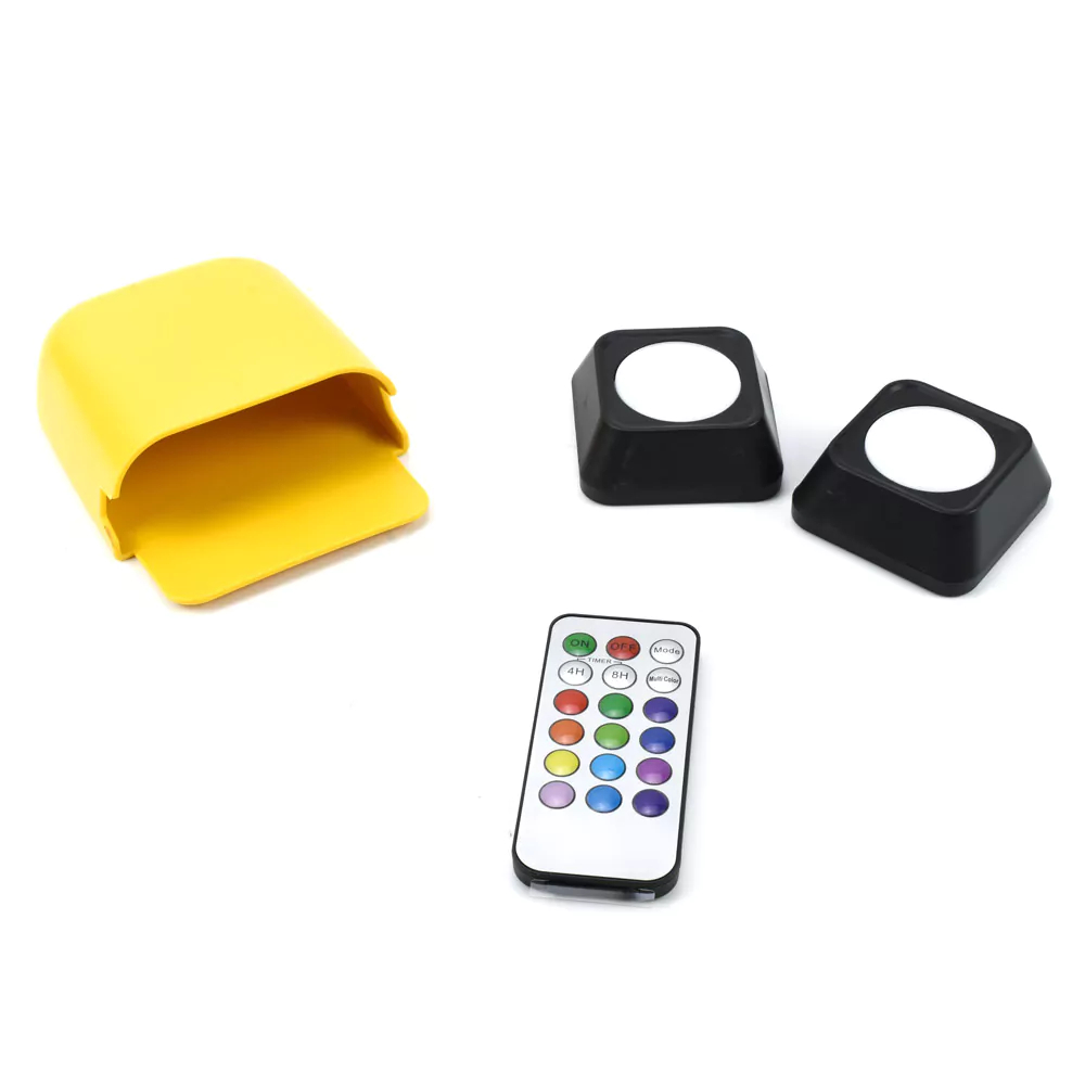 LED Φωτιστικό Σποτ Μπαταρίας RGB με Τηλεχειριστήριο Σετ 2 Τμχ LED Φωτιστικό Σποτ Μπαταρίας RGB με Τηλεχειριστήριο Σετ 2 Τμχ