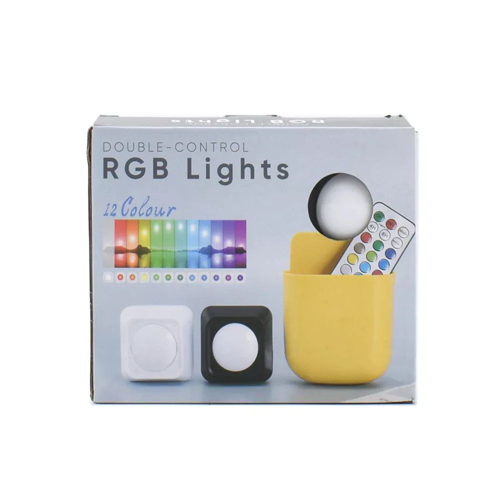 LED Φωτιστικό Σποτ Μπαταρίας RGB με Τηλεχειριστήριο Σετ 2 Τμχ LED Φωτιστικό Σποτ Μπαταρίας RGB με Τηλεχειριστήριο Σετ 2 Τμχ