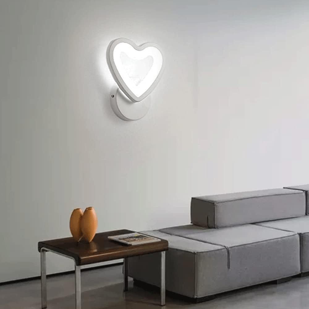 LED Φωτιστικό Τοίχου – Απλίκα 6W σε Ψυχρό Λευκό Φωτισμό και Σχήμα Καρδιά - Universo LED Φωτιστικό Τοίχου – Απλίκα 6W σε Ψυχρό Λευκό Φωτισμό και Σχήμα Καρδιά - Universo