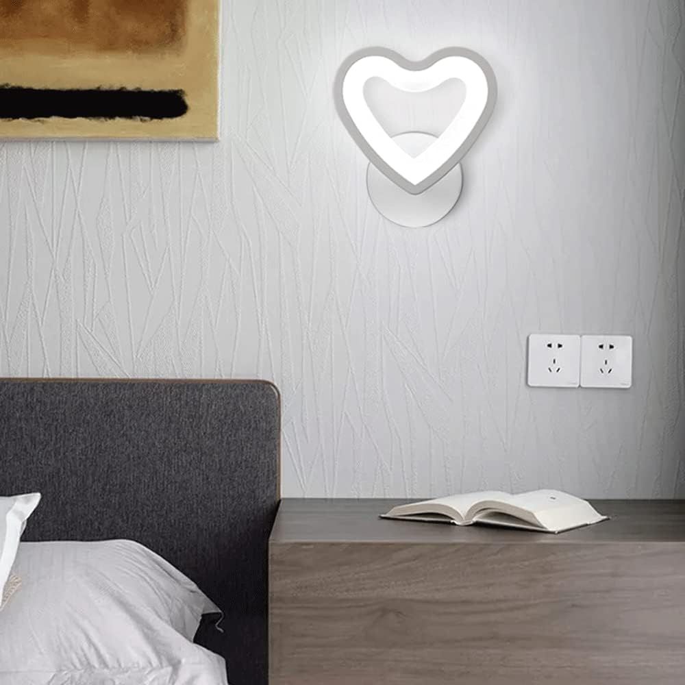 LED Φωτιστικό Τοίχου – Απλίκα 6W σε Ψυχρό Λευκό Φωτισμό και Σχήμα Καρδιά - Universo LED Φωτιστικό Τοίχου – Απλίκα 6W σε Ψυχρό Λευκό Φωτισμό και Σχήμα Καρδιά - Universo