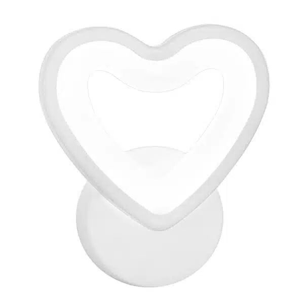 LED Φωτιστικό Τοίχου – Απλίκα 6W σε Ψυχρό Λευκό Φωτισμό και Σχήμα Καρδιά - Universo LED Φωτιστικό Τοίχου – Απλίκα 6W σε Ψυχρό Λευκό Φωτισμό και Σχήμα Καρδιά - Universo