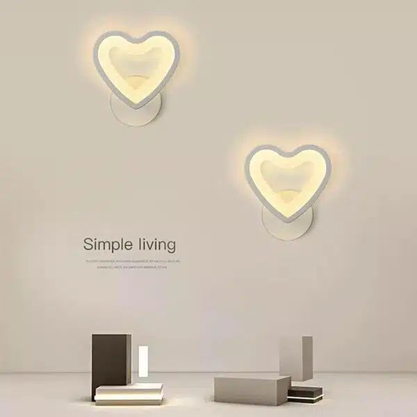 LED Φωτιστικό Τοίχου – Απλίκα 6W σε Θερμό Λευκό Φωτισμό και Σχήμα Καρδιά E28- Universo LED Φωτιστικό Τοίχου – Απλίκα 6W σε Θερμό Λευκό Φωτισμό και Σχήμα Καρδιά E28- Universo
