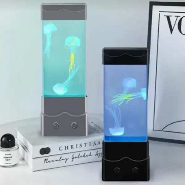 LED Φωτιστικό USB με Μέδουσες σε Νερό και Κοντρόλ για Ρύθμιση RGB Φωτισμού LED Φωτιστικό USB με Μέδουσες σε Νερό και Κοντρόλ για Ρύθμιση RGB Φωτισμού