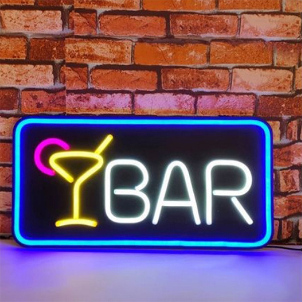 Led Φωτιζόμενη Διαφημιστική Πινακίδα BAR 50X25εκ Led Φωτιζόμενη Διαφημιστική Πινακίδα BAR 50X25εκ