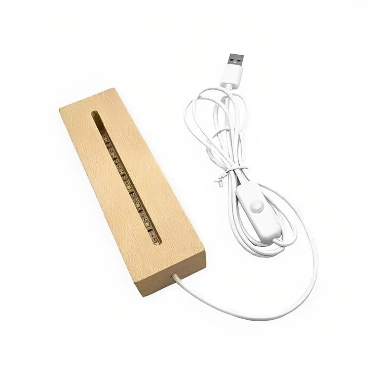 LED Φωτιζόμενος Επιτραπέζιος Ακρυλικός Πίνακας Σημειώσεων USB με Ξύλινη Βάση - Θερμού Λευκού Φωτισμού LED Φωτιζόμενος Επιτραπέζιος Ακρυλικός Πίνακας Σημειώσεων USB με Ξύλινη Βάση - Θερμού Λευκού Φωτισμού