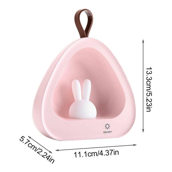 LED Παιδικό Επαναφορτιζόμενο USB Φωτάκι Νυκτός - Λαγουδάκι με Ρυθμιζόμενες Λειτουργίες Φωτισμού LED Παιδικό Επαναφορτιζόμενο USB Φωτάκι Νυκτός - Λαγουδάκι με Ρυθμιζόμενες Λειτουργίες Φωτισμού