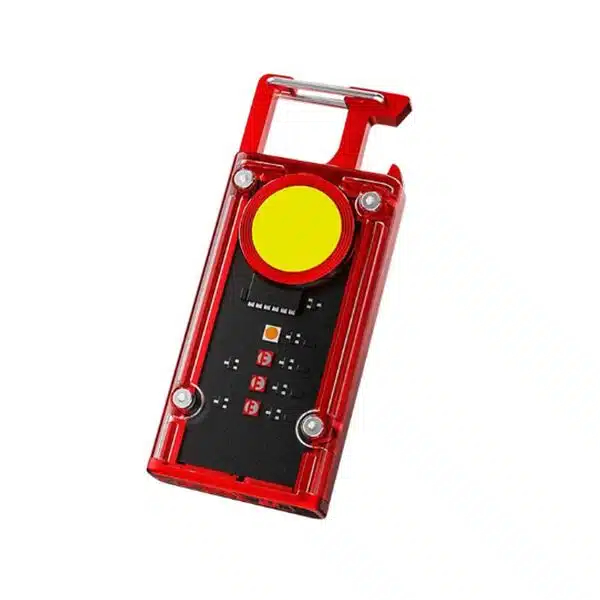 LED Πολυλειτουργικός Επαναφορτιζόμενος Mini Φακός με 8 Λειτουργίες Φωτισμού, Γάντζο και Μαγνήτη Κόκκινος LED Πολυλειτουργικός Επαναφορτιζόμενος Mini Φακός με 8 Λειτουργίες Φωτισμού, Γάντζο και Μαγνήτη Κόκκινος