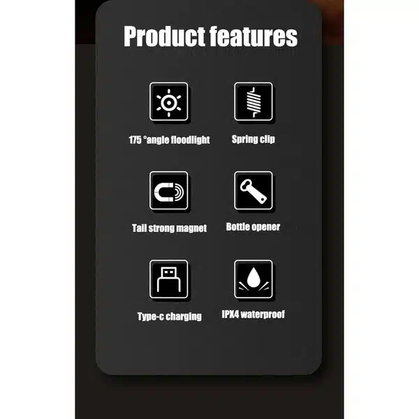 LED Πολυλειτουργικός Επαναφορτιζόμενος Mini Φακός με 8 Λειτουργίες Φωτισμού, Γάντζο και Μαγνήτη Κόκκινος LED Πολυλειτουργικός Επαναφορτιζόμενος Mini Φακός με 8 Λειτουργίες Φωτισμού, Γάντζο και Μαγνήτη Κόκκινος