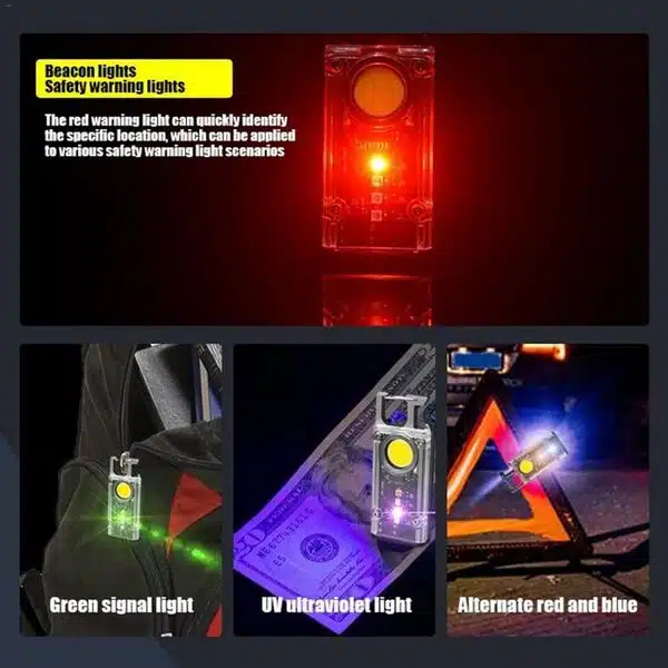 LED Πολυλειτουργικός Επαναφορτιζόμενος Mini Φακός με 8 Λειτουργίες Φωτισμού, Γάντζο και Μαγνήτη Κόκκινος LED Πολυλειτουργικός Επαναφορτιζόμενος Mini Φακός με 8 Λειτουργίες Φωτισμού, Γάντζο και Μαγνήτη Κόκκινος