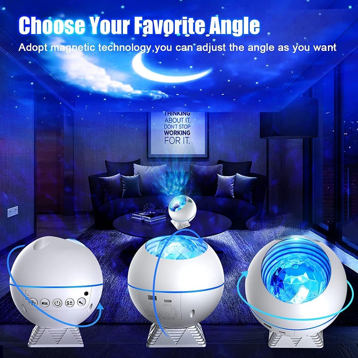 LED Προβολέας Προτζέκτορας 360° Γαλαξίας με 43 Χρώματα, Ηχείο Bluetooth, Χρονοδιακόπτη και Τηλεχειριστήριο - Galaxy, Moon & Nebula Night Light LED Προβολέας Προτζέκτορας 360° Γαλαξίας με 43 Χρώματα, Ηχείο Bluetooth, Χρονοδιακόπτη και Τηλεχειριστήριο - Galaxy, Moon & Nebula Night Light