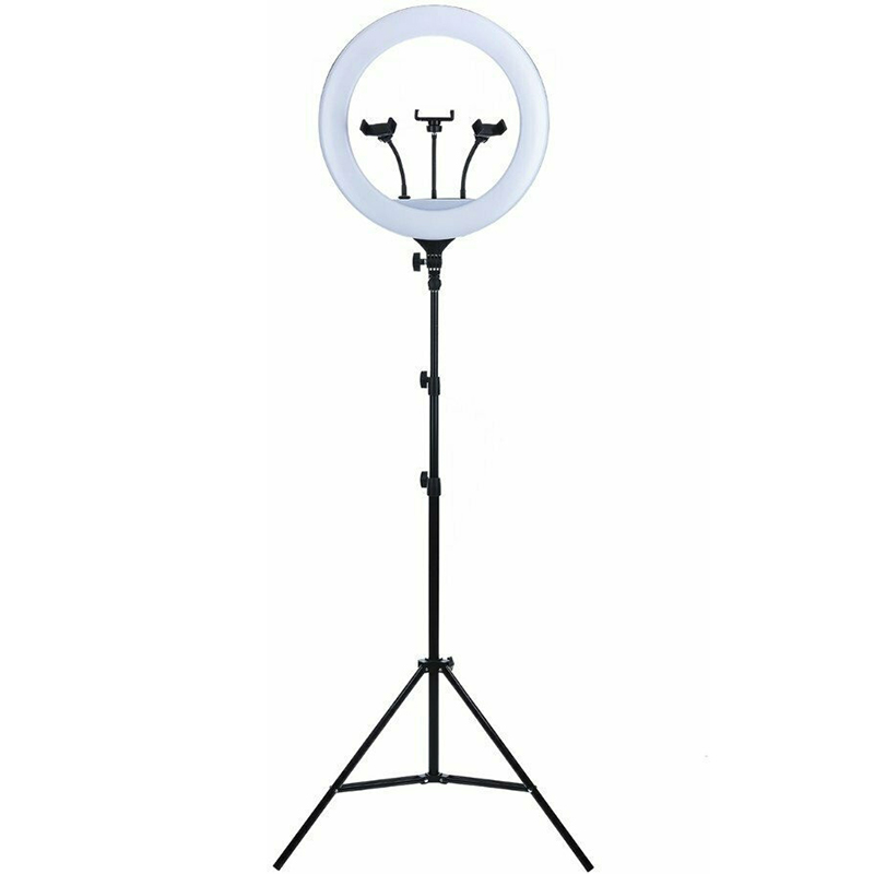 LED Ring Light Δαχτυλίδι Διαμέτρου 43cm, Φωτισμού 3200-5600K με Τρίποδο Δαπέδου και Βάση για Κινητό LED Ring Light Δαχτυλίδι Διαμέτρου 43cm, Φωτισμού 3200-5600K με Τρίποδο Δαπέδου και Βάση για Κινητό