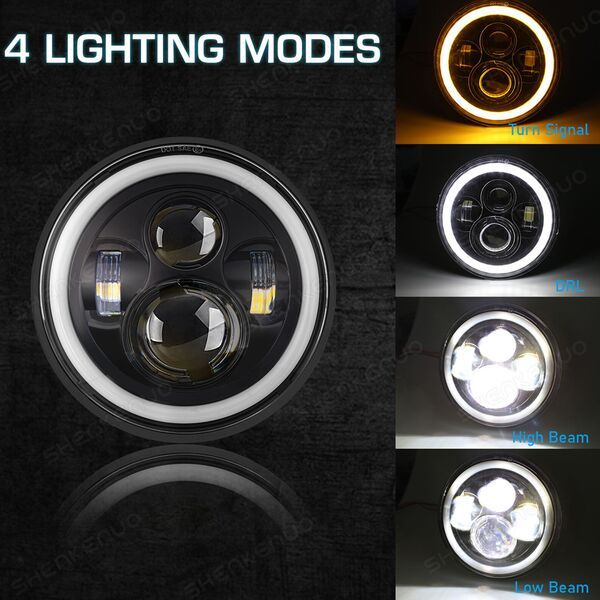 LED Στρογγυλός Αδιάβροχος Προβολέας Αυτοκινήτου 5” 12-24V με Βύσμα H4 Ψυχρό Λευκό LED Στρογγυλός Αδιάβροχος Προβολέας Αυτοκινήτου 5” 12-24V με Βύσμα H4 Ψυχρό Λευκό