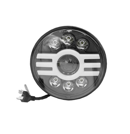 LED Στρογγυλός Αδιάβροχος Προβολέας Αυτοκινήτου 7” 12-24V με Βύσμα H4 Ψυχρό Λευκό – Πορτοκαλι LED Στρογγυλός Αδιάβροχος Προβολέας Αυτοκινήτου 7” 12-24V με Βύσμα H4 Ψυχρό Λευκό – Πορτοκαλι