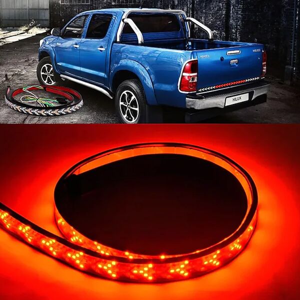 Led Ταινία Προειδοποιητική για Πορτ Μπαγκαζ Αυτοκινήτου, Αγροτικού, Pickup με Φλας - Πορείας - Στοπ 150cm Κόκκινο - Πορτοκαλί Led Ταινία Προειδοποιητική για Πορτ Μπαγκαζ Αυτοκινήτου, Αγροτικού, Pickup με Φλας - Πορείας - Στοπ 150cm Κόκκινο - Πορτοκαλί